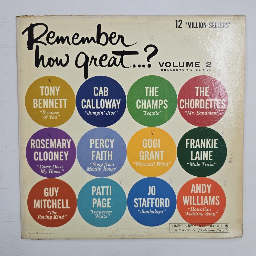 Various Artists - Remember How Great...? Volume 2 LP VG/VG Pop 1971 Stereo Album